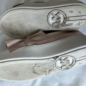 Bella Ruffled Embossed Leather Slip-On Sneaker